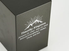 Antique Bronze Steel Box Adult Cremation Urn - Artistic