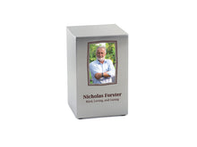 Pewter Stainless Steel Box Adult Cremation Urn - Personalized