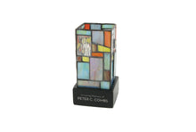 Multi-Color Geometric Stained Glass LED Keepsake Urn - Personalized