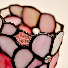 Pink Floral Stained Glass LED Keepsake Urn - Artistic