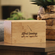 Eco-friendly Bamboo Secure Closure Adult Cremation Urn - Lifestyle