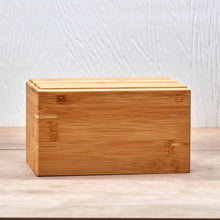 Natural Bamboo Box Large Pet Cremation Urn - Lifestyle