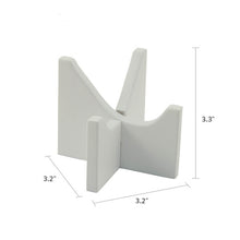 White MDF Heart Display Stand - Dimensions