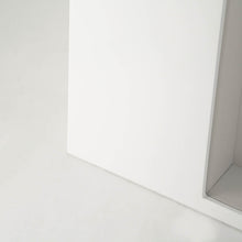 Large Shadowbox Memorial Pet Urn in Gloss White - Artistic