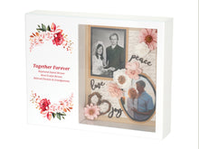 White Gloss MDF Shadowbox Medium Cremation Urn - Personalized