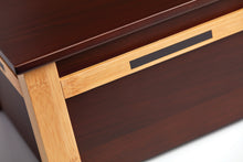 Deep Brown Bamboo Extra Large Cremation Urn - Artistic