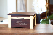 Deep Brown Bamboo Extra Large Cremation Urn - Lifestyle