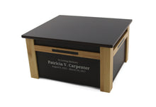 Deep Brown Bamboo Extra Large Cremation Urn - Personalized