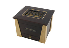 Dark Cherry Bamboo Adult Cremation Urn with Tree Design - Personalized