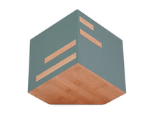 Geometric Bamboo Matte Sage Adult Cremation Urn - Artistic