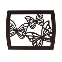 Dark Cherry MDF Bamboo Framed Butterfly Adult Cremation Urn - Artistic