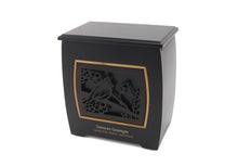 Dark Cherry MDF Bamboo Framed Cardinal Adult Cremation Urn - Personalized