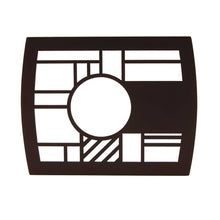 Dark Cherry MDF Bamboo Framed Geometric Extra Large Companion Urn - Artistic