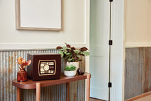 Dark Cherry MDF Bamboo Framed Geometric Extra Large Companion Urn - Lifestyle