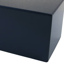 Navy Blue Gloss MDF Box Adult Cremation Urn - Artistic