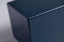 Navy Blue Gloss MDF Box Adult Cremation Urn - Artistic
