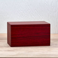 Natural Woodgrain Cherry Box Large Pet Cremation Urn - Lifestyle