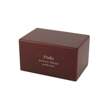 Natural Woodgrain Cherry Box Large Pet Cremation Urn - Personalized