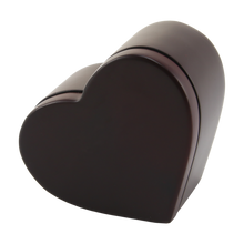 Cherry MDF Heart Keepsake Urn with Magnetic Lid