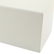 White Gloss MDF Box Adult Cremation Urn - Artistic
