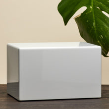 White Gloss MDF Box Adult Cremation Urn - Lifestyle