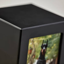 Black Photo Frame Medium Pet Cremation Urn - Artistic