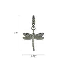 Stainless Steel Dragonfly Cremation Charm - Dimensions