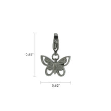 Stainless Steel Butterfly Cremation Charm - Dimensions