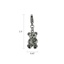 Stainless Steel Teddybear Cremation Charm - Dimensions