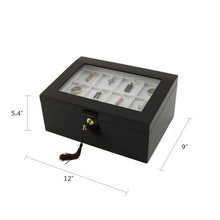 Lockable Jewelry Cherry Cremation Display Box - Dimensions