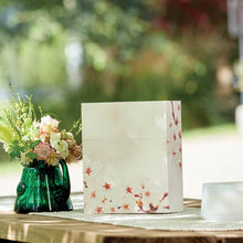 White Hardboard Cherry Blossom Adult Cremation Urn - Lifestyle