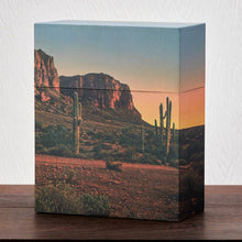 Desert Sunset Hardboard Landscape Adult Cremation Urn - Lifestyle