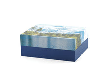 Blue Mountain Landscape Hardboard Adult Cremation Urn - Artistic