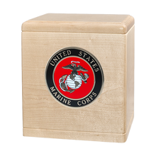 The Military President's Cremation Urn with Marine Corps Medallion