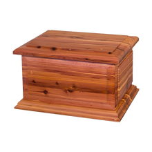 Wooden Boston II Cedar Cremation Urn