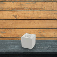 Urna de madera blanca extra pequeña Bear Cubes