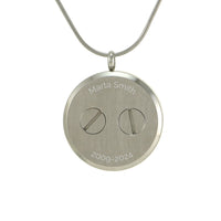 Together Locket  Bronze Stainless Steel Cremation Jewelry Necklace