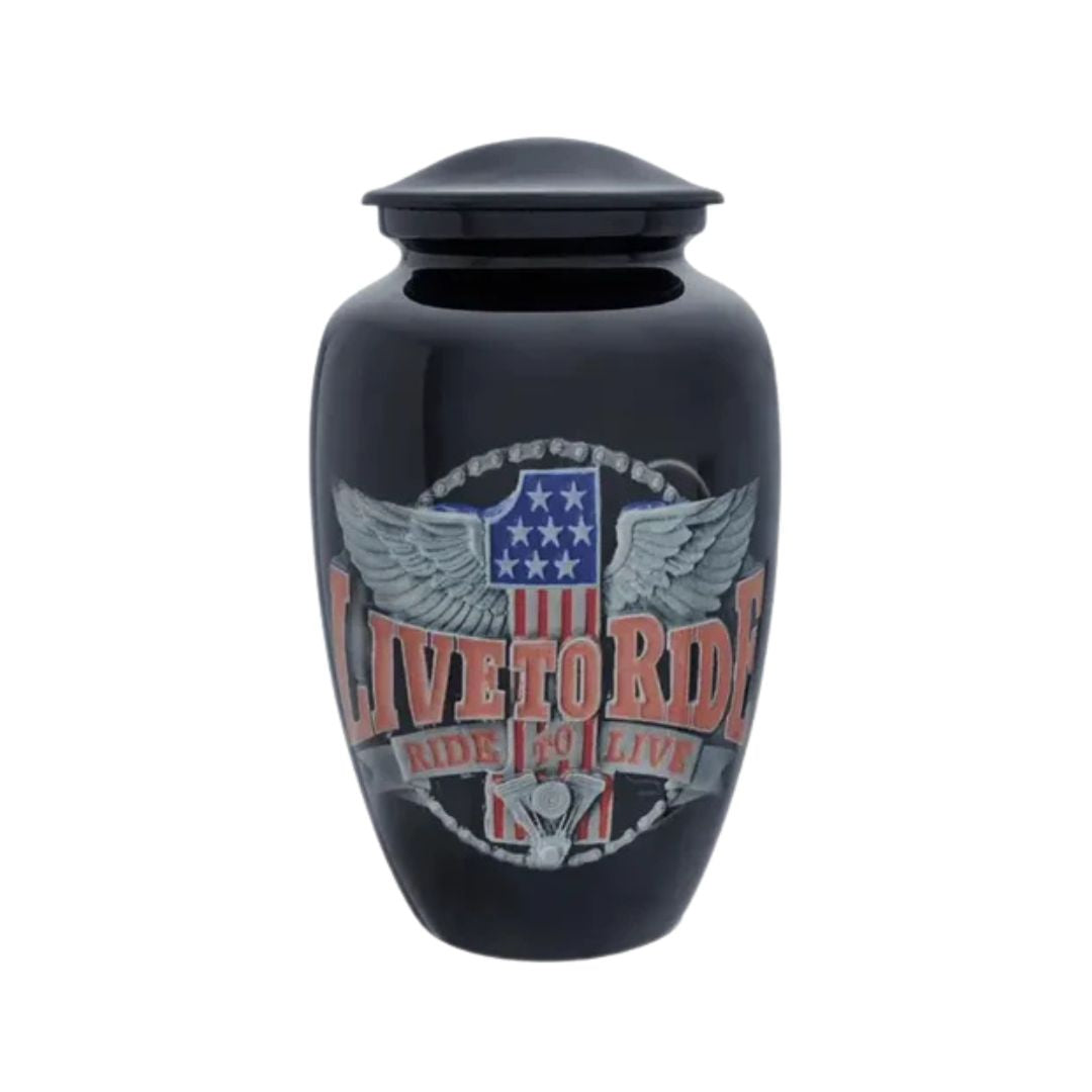 Trailblazer Adult Black Aluminum Urn