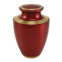 Trinity Crimson Adult Red Brass Urn