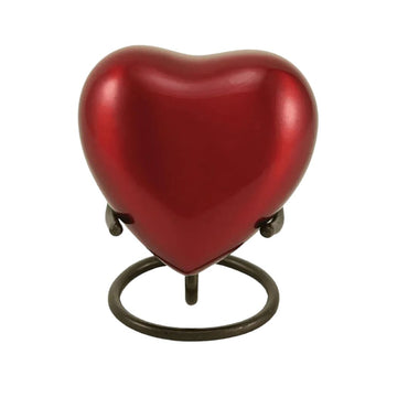 Trinity Crimson Red Brass Heart Keepsake