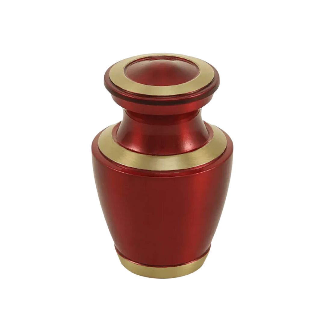 Trinity Crimson Red Brass Keepsake