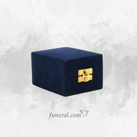 Veluro Keepsake Box Blue with white background