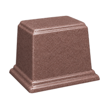 Rectangle Cultured Granite Cremation Urn For Ashes - Basilwood