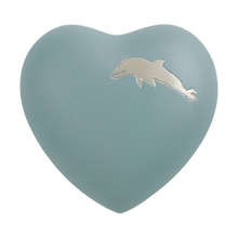 Aero Dolphin Heart Keepsake Urn - Funeral.com, Inc.