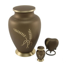 Aero Wheat Heart Keepsake Urn - Funeral.com, Inc.