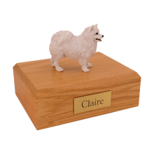 American Eskimo, Standing Figurine Pet Cremation Urn - Funeral.com, Inc.