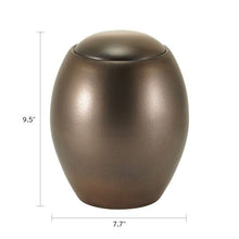 Antique Metallic Dome - Top Ceramic Adult Cremation Urn - Funeral.com, Inc.