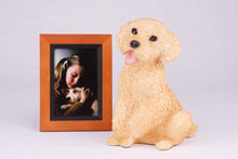Apricot Miniature Poodle Resin Figurine Large Pet Urn - Funeral.com, Inc.