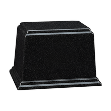 Ark Cultured Granite Cremation Urn for Ashes - Black