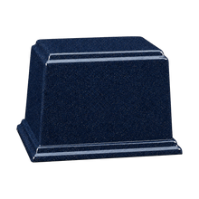 Ark Cultured Granite Cremation Urn for Ashes - Sapphire Blue